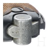 A Luger pistol Mod. 06 by DWM, Weimar Rework, Marine, Berlin police, holster with matching number