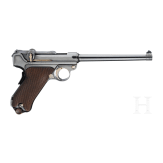 A Luger Parabellum Mod. 1900, Chilean 2nd trials model with fixed rear sights, shoulder board and holster