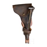 A Luger Parabellum Mod. 1900, Chilean 2nd trials model with fixed rear sights, shoulder board and holster