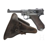 Pistole 08, DWM, Sneak (Riff-Kontrakt), Landj&auml;gerei, mit Koffertasche