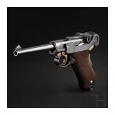 A Luger Parabellum by DWM, 1900, Portuguese contract "King Carlos I", with "GL" initials (Georg Luger)