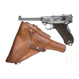 A Luger pistol Mod. 1900/06 by DWM, with holster, Swiss ordnance