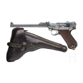 An Artillery Luger by DWM, 1923, Stoeger (3-lines), with holster, USA