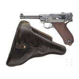 A Luger pistol by Erfurt, 1911, with holster
