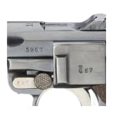 A Luger pistol by Erfurt, 1911, with holster