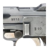 A Luger pistol by Erfurt, 1912, EWB, with holster