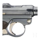 A Luger pistol by Erfurt, 1912, EWB, with holster