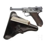 A Luger pistol by Erfurt, 1913, with holster