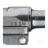 A Luger pistol by Erfurt, 1913, with holster