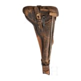 An Artillery Luger by Erfurt, 1914, with holster and shoulder stock