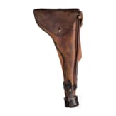 Lange Pistole 08, Erfurt 1914, mit Brett und Tasche