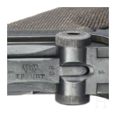 A Luger pistol by Erfurt, 1917, machine-gun brigade