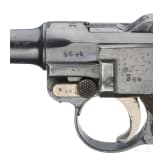 A Luger pistol by Erfurt, 1917, two matching magazines, with holster