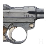 A Luger pistol by Erfurt, 1917, two matching magazines, with holster