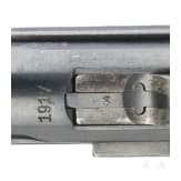 A Luger pistol by Erfurt, 1917, with holster
