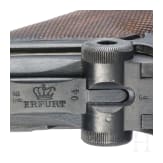 A Luger pistol by Erfurt, 1917, with holster