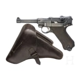 A Luger pistol by Erfurt, 1918, with holster