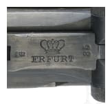A Luger pistol by Erfurt, 1918, with holster