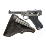 A Krieghoff Luger, 1941, Luftwaffe, with holster and two matching magazines
