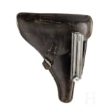 A Krieghoff Luger, 1941, Luftwaffe, with holster and two matching magazines
