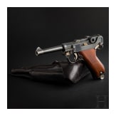A Luger pistol by Mauser, prototype, with holster