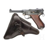 A Luger pistol by Mauser, prototype, with holster