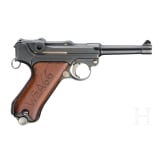 A Luger pistol by Mauser, prototype, with holster