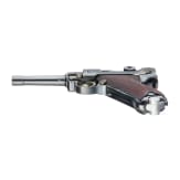 A Luger pistol by Mauser, code "K - S/42", with two matching-number mags and holster