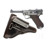 A Luger pistol by Mauser, code "K - S/42", with holster, Kriegsmarine