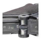 A Luger pistol by Mauser, code "K - S/42", with holster, Kriegsmarine