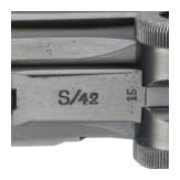 A Luger pistol by Mauser, code "G - S/42"
