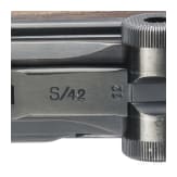 Pistole 08, Mauser, Code "G - S/42", mit Koffertasche