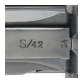 A Luger pistol by Mauser, code "G - S/42", with holster; Kriegsmarine