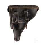 A Luger pistol by Mauser, code "G - S/42", with holster; Kriegsmarine