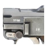 A Luger pistol by Mauser, code "G - S/42", with holster; Kriegsmarine