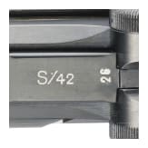 A Luger pistol by Mauser, code "G - S/42", with holster; Kriegsmarine