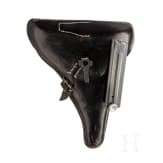 A Luger pistol by Mauser, code "G - S/42", with holster; Kriegsmarine