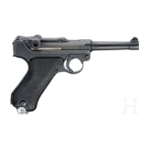 Pistole 08, Mauser, Code "1936 - S/42", mit Koffertasche