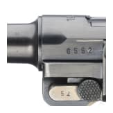 Pistole 08, Mauser, Code "1936 - S/42", zwei Magazine, Koffertasche