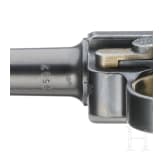 Pistole 08, Mauser, Code "1936 - S/42", zwei Magazine, Koffertasche