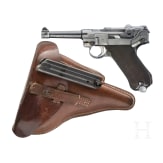 Pistole 08, Mauser, Code "1936 - S/42", mit Polizeitasche