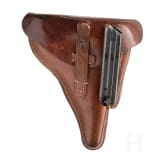 Pistole 08, Mauser, Code "1936 - S/42", mit Polizeitasche