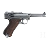 Pistole 08, Mauser, Code "1936 - S/42", mit Koffertasche, Kriegsmarine