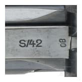 Pistole 08, Mauser, Code "1936 - S/42", mit Koffertasche, Kriegsmarine