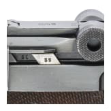A Luger pistol by Mauser, code "1937 - S/42", with holster