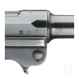 A Luger pistol by Mauser, code "1937 - S/42", with holster
