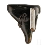 A Luger pistol by Mauser, code "1937 - S/42", with holster
