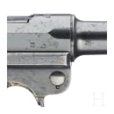 Pistole 08, Mauser, Code "1937 - S/42", mit Tasche, Kriegsmarine