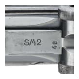 Pistole 08, Mauser, Code "1937 - S/42", mit Tasche, Kriegsmarine