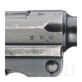 Pistole 08, Mauser, Code "1938 - S/42", mit Koffertasche, Kriegsmarine